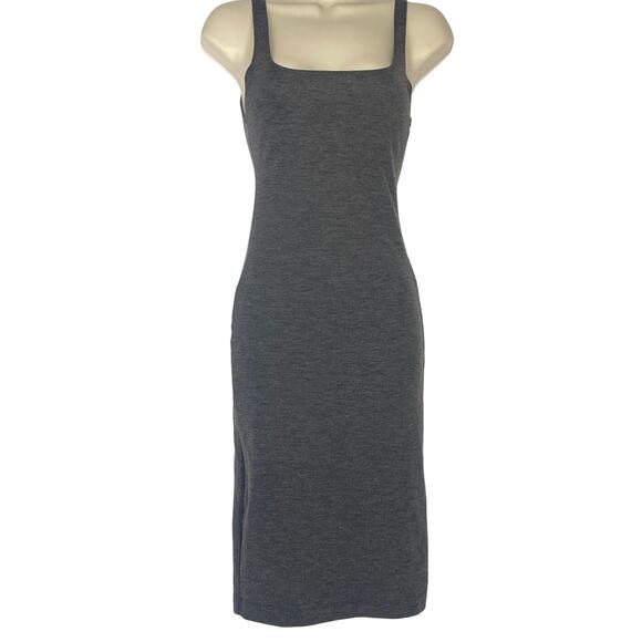 Zara Dresses & Skirts - Zara Trafaluc Gray Sleeveless Bodycon Fitted Stretch Midi Dress Women sz S
